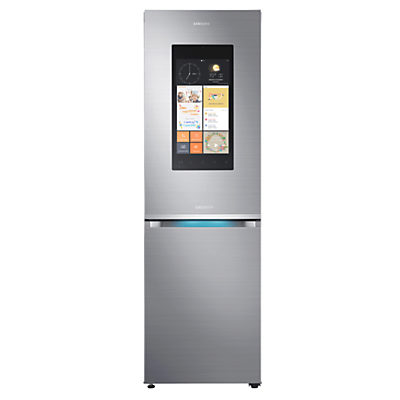 Samsung RB38K7998S4 Family Hub Smart Freestanding Fridge Freezer, A++ Energy Rating, 60cm Wide, Stainless Steel Samsung RB38K7998S4 Family Hub Smart Freestanding Fridge Freezer, A++ Energy Rating, 60cm Wide, Stainless Steel
